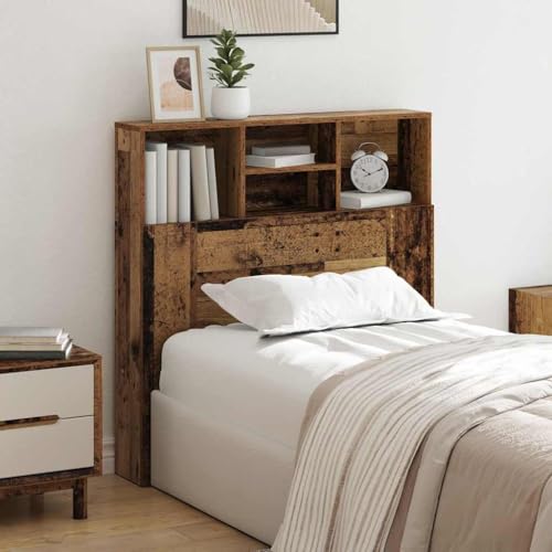 HOMEELIKE Kopfteil Schrank mit Regal mit Kopfteil Altholz Spanplatte HOMEELIKE Kopfteil Schrank mit Regal mit Kopfteil Altholz Spanplatte von HOMEELIKE