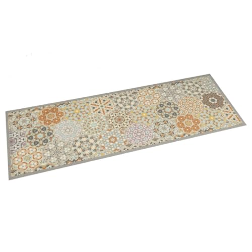 HOMEELIKE Kuechenteppich Waschbar Hexagon Pastell 60x180 cm Samt von HOMEELIKE