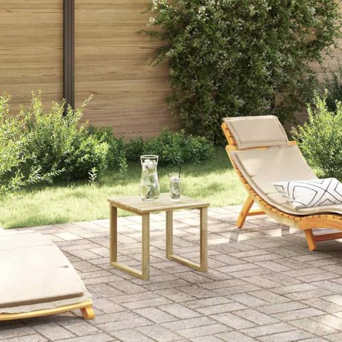 HOMEELIKE Liegestuhl Tisch Braun 40 x 40 x 36 cm HOMEELIKE Liegestuhl Tisch Braun 40 x 40 x 36 cm von HOMEELIKE