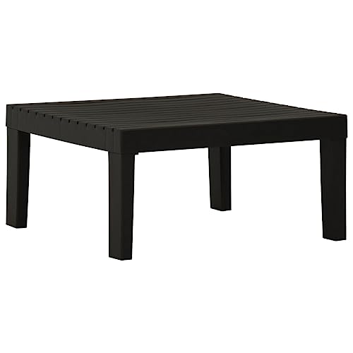 HOMEELIKE Lounge-Gartentisch Kunststoff Grau von HOMEELIKE