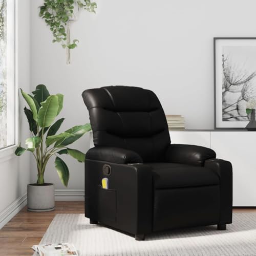HOMEELIKE Massage-Relaxsessel, Kunstleder, Schwarz HOMEELIKE Massage-Relaxsessel, Kunstleder, Schwarz von HOMEELIKE