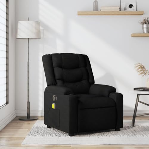 HOMEELIKE Massage-Relaxsessel, schwarzer Stoff HOMEELIKE Massage-Relaxsessel, schwarzer Stoff von HOMEELIKE