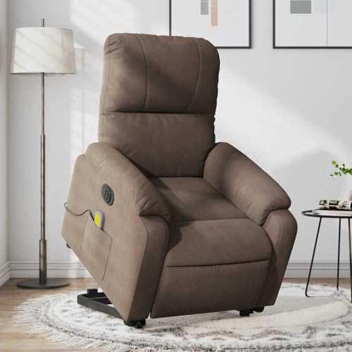 HOMEELIKE Massagesessel Aufstehhilfe Elektrisch Braun Mikrofasergewebe HOMEELIKE Massagesessel Aufstehhilfe Elektrisch Braun Mikrofasergewebe von HOMEELIKE