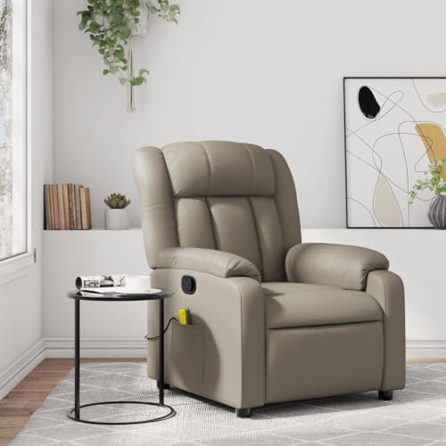 HOMEELIKE Massagesessel Cappuccino-Braun Kunstleder von HOMEELIKE