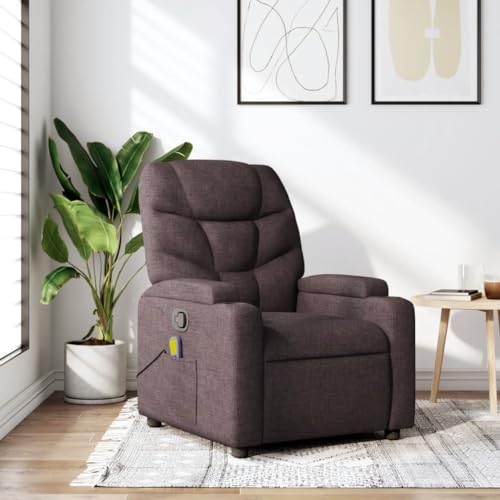 HOMEELIKE Massagesessel Dunkelbraun Stoff HOMEELIKE Massagesessel Dunkelbraun Stoff von HOMEELIKE