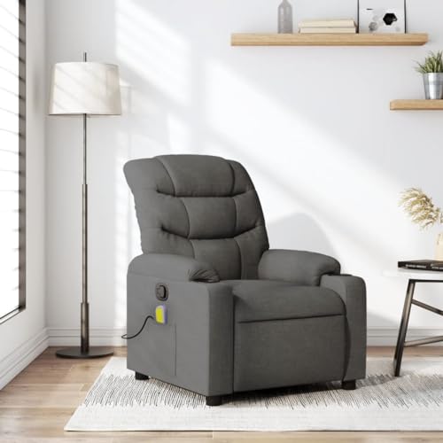 HOMEELIKE Massagesessel Dunkelgrau Stoff von HOMEELIKE