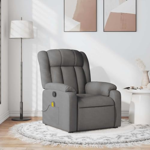 HOMEELIKE Massagesessel Dunkelgrau Stoff von HOMEELIKE