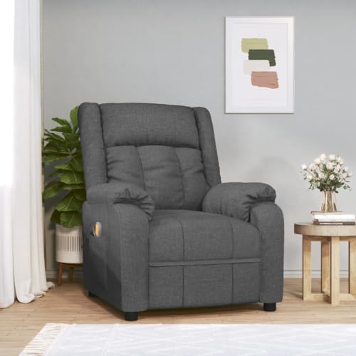 HOMEELIKE Massagesessel Dunkelgrau Stoff von HOMEELIKE