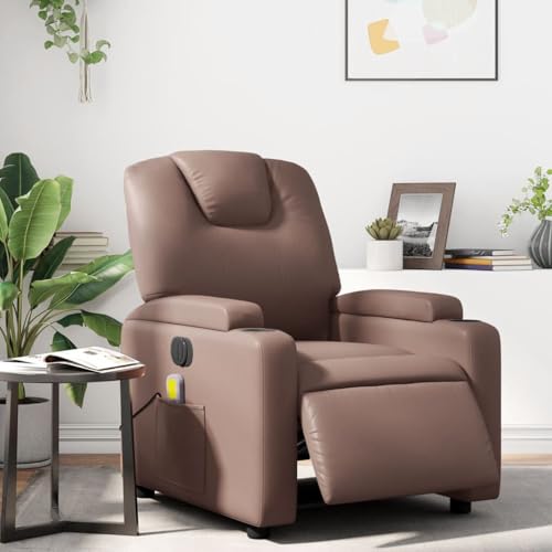 HOMEELIKE Massagesessel Elektrisch Braun Kunstleder HOMEELIKE Massagesessel Elektrisch Braun Kunstleder von HOMEELIKE