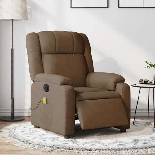HOMEELIKE Massagesessel Elektrisch Braun Stoff HOMEELIKE Massagesessel Elektrisch Braun Stoff von HOMEELIKE