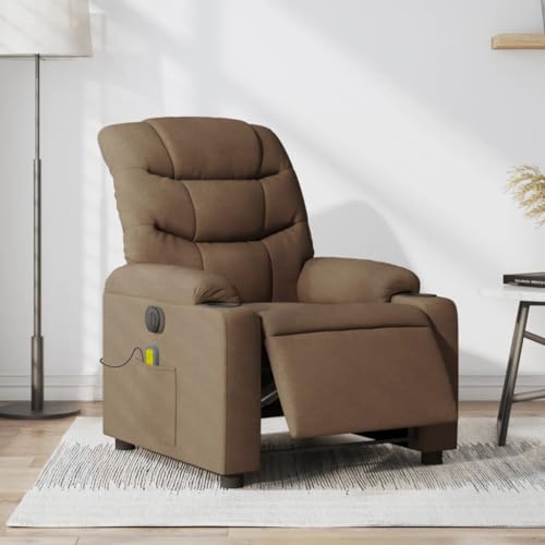 HOMEELIKE Massagesessel Elektrisch Braun Stoff HOMEELIKE Massagesessel Elektrisch Braun Stoff von HOMEELIKE