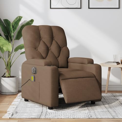HOMEELIKE Massagesessel Elektrisch Braun Stoff HOMEELIKE Massagesessel Elektrisch Braun Stoff von HOMEELIKE