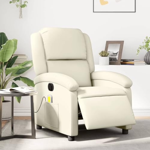 HOMEELIKE Massagesessel Elektrisch Creme Kunstleder HOMEELIKE Massagesessel Elektrisch Creme Kunstleder von HOMEELIKE