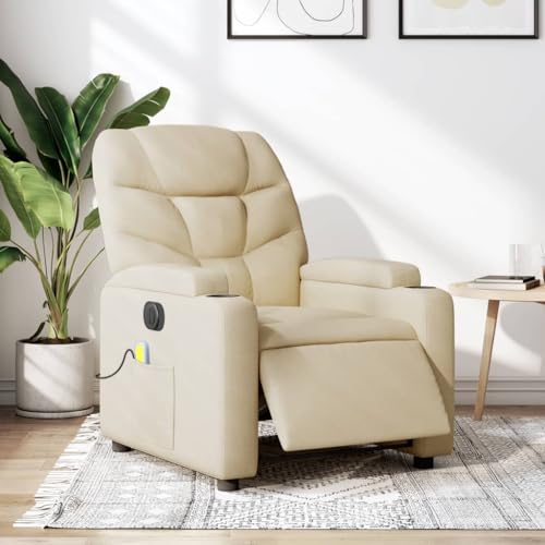 HOMEELIKE Massagesessel Elektrisch Creme Stoff HOMEELIKE Massagesessel Elektrisch Creme Stoff von HOMEELIKE