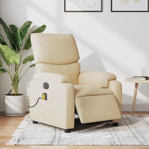 HOMEELIKE Massagesessel Elektrisch Creme Stoff HOMEELIKE Massagesessel Elektrisch Creme Stoff von HOMEELIKE