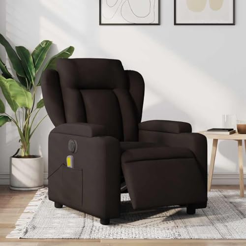 HOMEELIKE Massagesessel Elektrisch Dunkelbraun Stoff HOMEELIKE Massagesessel Elektrisch Dunkelbraun Stoff von HOMEELIKE