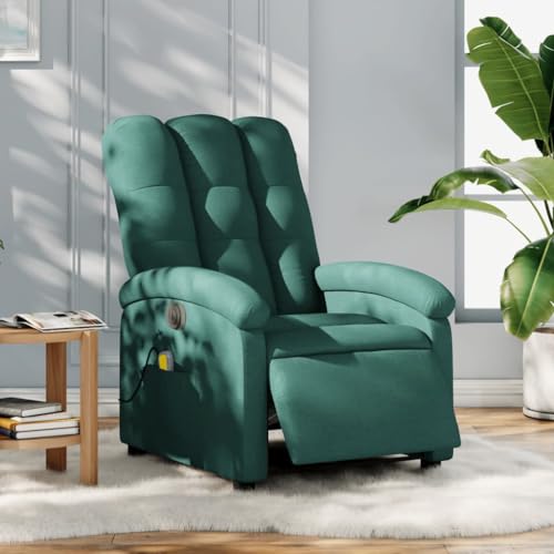 HOMEELIKE Massagesessel Elektrisch Dunkelgr¨¹n Stoff HOMEELIKE Massagesessel Elektrisch Dunkelgr¨¹n Stoff von HOMEELIKE