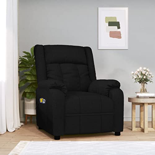 HOMEELIKE Massagesessel Elektrisch Schwarz Stoff HOMEELIKE Massagesessel Elektrisch Schwarz Stoff von HOMEELIKE