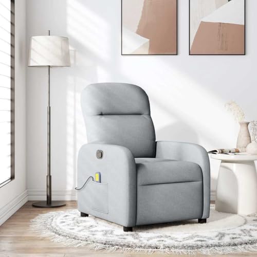 HOMEELIKE Massagesessel Hellgrau Stoff HOMEELIKE Massagesessel Hellgrau Stoff von HOMEELIKE