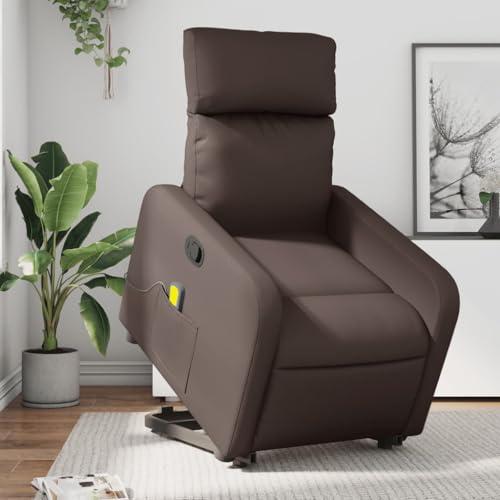 HOMEELIKE Massagesessel mit Aufstehhilfe Braun Kunstleder HOMEELIKE Massagesessel mit Aufstehhilfe Braun Kunstleder von HOMEELIKE