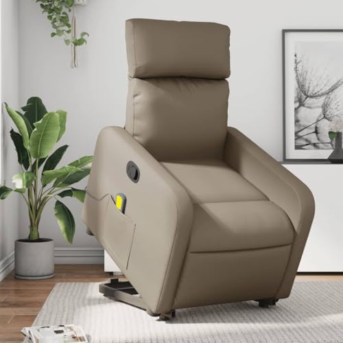 HOMEELIKE Massagesessel mit Aufstehhilfe Cappuccino-Braun Kunstleder HOMEELIKE Massagesessel mit Aufstehhilfe Cappuccino-Braun Kunstleder von HOMEELIKE