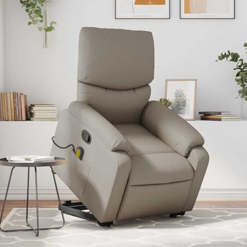 HOMEELIKE Massagesessel mit Aufstehhilfe Cappuccino-Braun Kunstleder HOMEELIKE Massagesessel mit Aufstehhilfe Cappuccino-Braun Kunstleder von HOMEELIKE