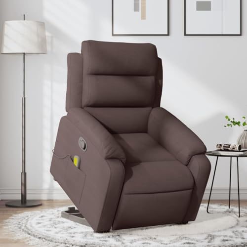HOMEELIKE Massagesessel mit Aufstehhilfe Dunkelbraun Stoff HOMEELIKE Massagesessel mit Aufstehhilfe Dunkelbraun Stoff von HOMEELIKE
