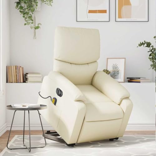 HOMEELIKE Massagesessel mit Aufstehhilfe Elektrisch Creme Kunstleder HOMEELIKE Massagesessel mit Aufstehhilfe Elektrisch Creme Kunstleder von HOMEELIKE
