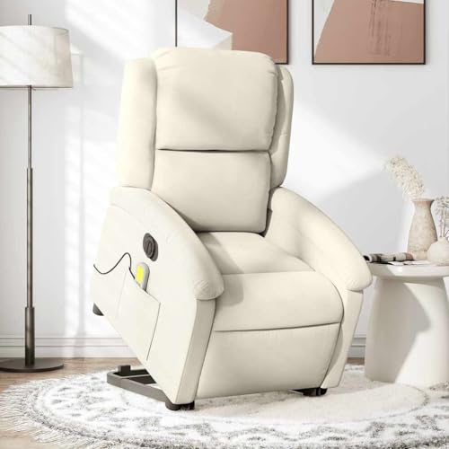 HOMEELIKE Massagesessel mit Aufstehhilfe Elektrisch Creme Samt HOMEELIKE Massagesessel mit Aufstehhilfe Elektrisch Creme Samt von HOMEELIKE