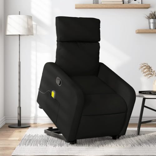 HOMEELIKE Massagesessel mit Aufstehhilfe Schwarz Stoff HOMEELIKE Massagesessel mit Aufstehhilfe Schwarz Stoff von HOMEELIKE