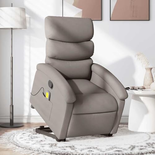 HOMEELIKE Massagesessel mit Aufstehhilfe Taupe Stoff HOMEELIKE Massagesessel mit Aufstehhilfe Taupe Stoff von HOMEELIKE