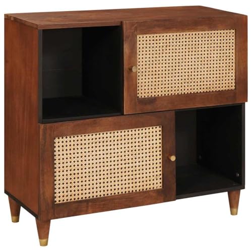 HOMEELIKE Medienlagerungsschr?nke & Regale Braun 80 x 33.5 x 75 cm von HOMEELIKE