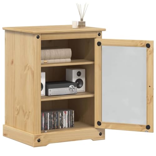 HOMEELIKE Medienschrank Corona 60x50x82 cm Massivholz Kiefer von HOMEELIKE