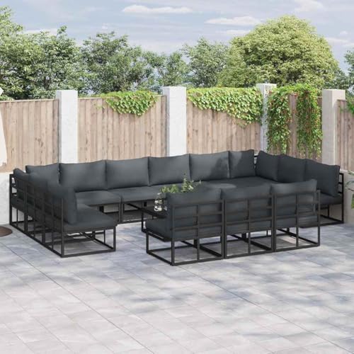 Modernes Aluminium-Gartensofa-Set mit bequemen Kissen Fuer Terrasse, Balkon und Garten ¨C Wetterbestaendig, Modular, Stilvoll, Ideal Fuer Entspannung und gemuetliche Zusammenkuenfte Modernes Aluminium-Gartensofa-Set mit bequemen Kissen Fuer Terrasse, Balkon und Garten ¨C Wetterbestaendig, Modular, Stilvoll, Ideal Fuer Entspannung und gemuetliche Zusammenkuenfte von HOMEELIKE