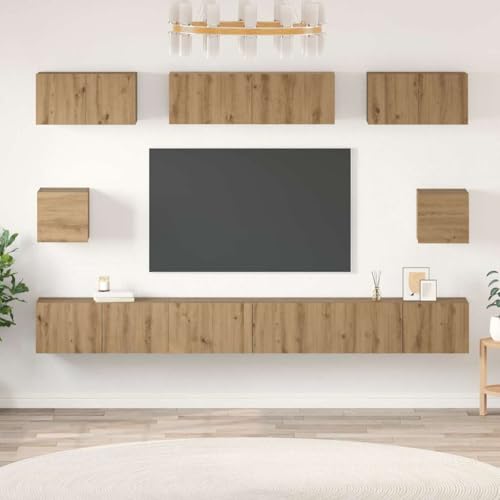 HOMEELIKE Modulares Wandregal Set mit Stauraum Eiche Design 8-teilig f¨¹r Wohnraum Dekoration HOMEELIKE Modulares Wandregal Set mit Stauraum Eiche Design 8-teilig f¨¹r Wohnraum Dekoration von HOMEELIKE