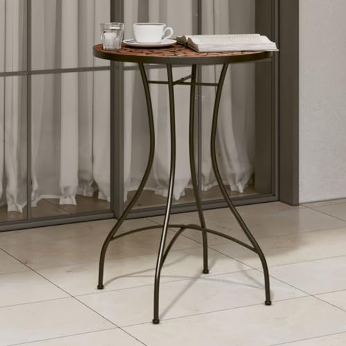 HOMEELIKE Mosaik-Bistrotisch Terrakotta ?50x70 cm Keramik HOMEELIKE Mosaik-Bistrotisch Terrakotta ?50x70 cm Keramik von HOMEELIKE