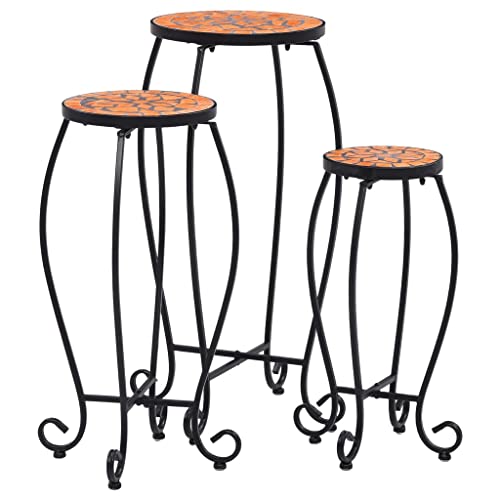 HOMEELIKE Mosaiktische 3 STK. Keramik Terracotta von HOMEELIKE