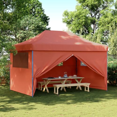 HOMEELIKE Partyzelt Faltbar Pop-Up mit 4 Seitenteilen Terrakottarot HOMEELIKE Partyzelt Faltbar Pop-Up mit 4 Seitenteilen Terrakottarot von HOMEELIKE