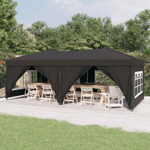 HOMEELIKE Partyzelt Faltbar mit Seitenw?nden Anthrazit 3x6 m HOMEELIKE Partyzelt Faltbar mit Seitenw?nden Anthrazit 3x6 m von HOMEELIKE