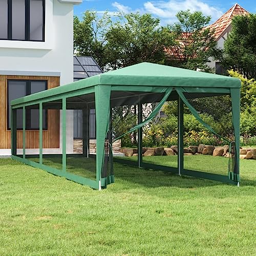 HOMEELIKE Partyzelt mit 10 Mesh-Seitenw?nden Gr¨¹n 3x12 m HDPE HOMEELIKE Partyzelt mit 10 Mesh-Seitenw?nden Gr¨¹n 3x12 m HDPE von HOMEELIKE