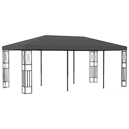 HOMEELIKE Pavillon 3x6 m Anthrazit Stoff HOMEELIKE Pavillon 3x6 m Anthrazit Stoff von HOMEELIKE