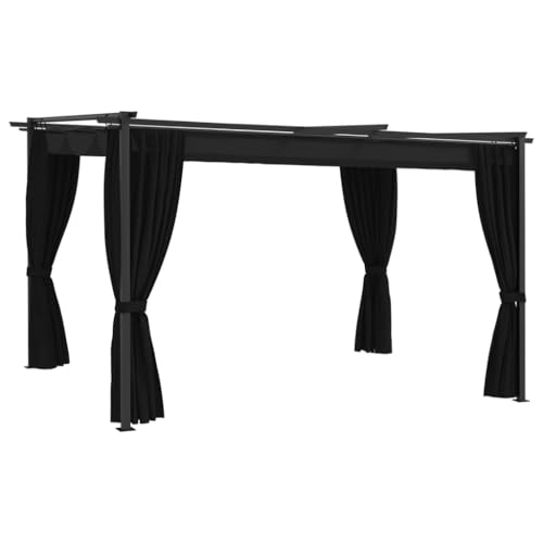 HOMEELIKE Pavillon 4 x 3 m Anthrazit HOMEELIKE Pavillon 4 x 3 m Anthrazit von HOMEELIKE