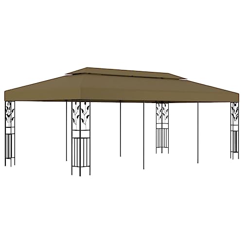 HOMEELIKE Pavillon 6x3 m Taupe 180 g/m2 HOMEELIKE Pavillon 6x3 m Taupe 180 g/m2 von HOMEELIKE