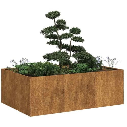 HOMEELIKE Pflanzk¨¹Bel Rostig 120x80x40 cm Wetterfester Stahl HOMEELIKE Pflanzk¨¹Bel Rostig 120x80x40 cm Wetterfester Stahl von HOMEELIKE