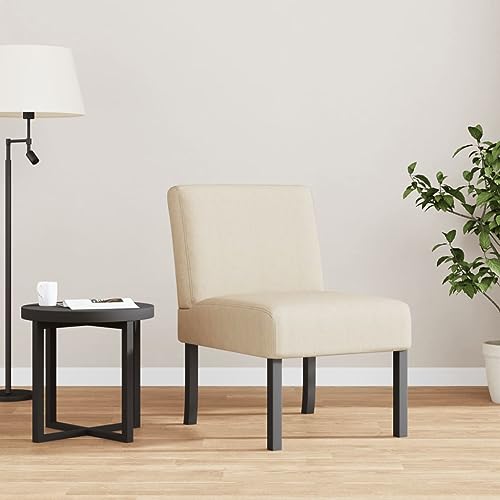 HOMEELIKE Polsterstuhl Creme Stoff von HOMEELIKE