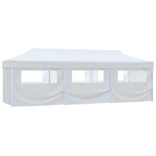HOMEELIKE Pop-Up Partyzelt Faltbar mit 8 Seitenw?nden 3x9 m Wei? HOMEELIKE Pop-Up Partyzelt Faltbar mit 8 Seitenw?nden 3x9 m Wei? von HOMEELIKE