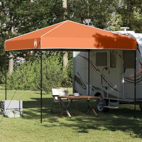 HOMEELIKE Pop-up Pavillon Zelt Orange 250 x 250 cm Stoff von HOMEELIKE