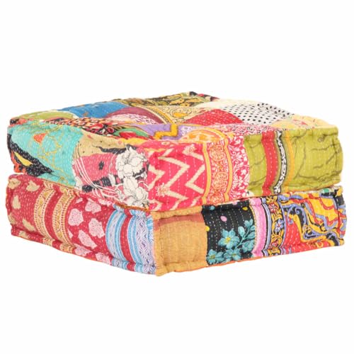 HOMEELIKE Pouf 60x70x36 cm Patchwork Stoff von HOMEELIKE