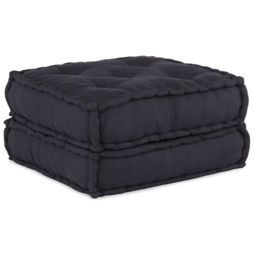HOMEELIKE Pouf Modular Anthrazit 70x70x36 cm Stoff von HOMEELIKE