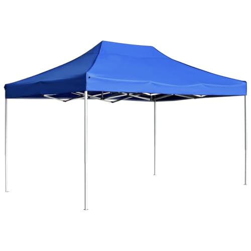 HOMEELIKE Profi-Partyzelt Faltbar Aluminium 4,5x3 m Blau HOMEELIKE Profi-Partyzelt Faltbar Aluminium 4,5x3 m Blau von HOMEELIKE